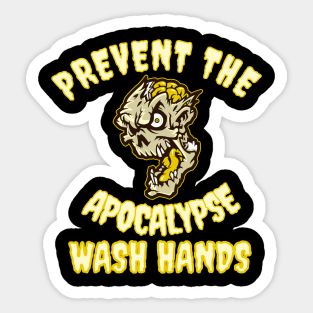 Wash hands - Prevent the apocalypse Sticker